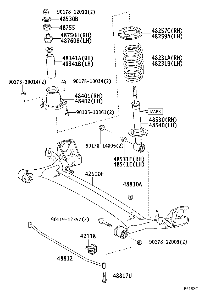 Exploded illustration 484182C