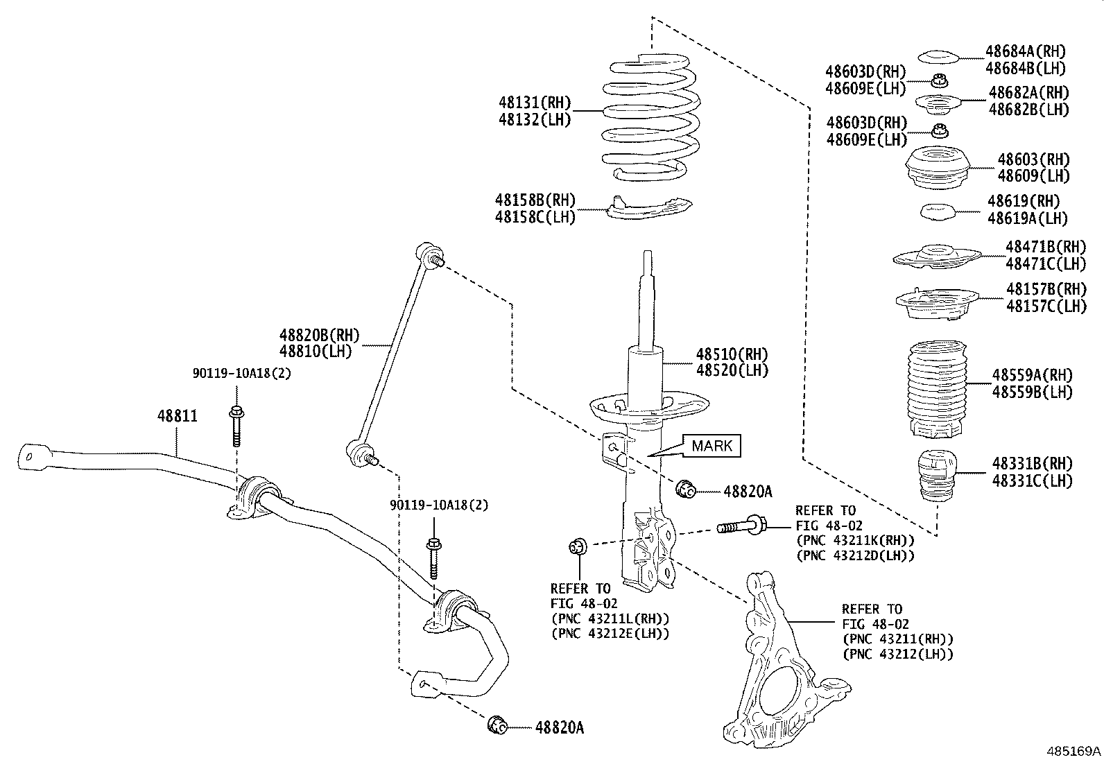 Exploded illustration 485169A