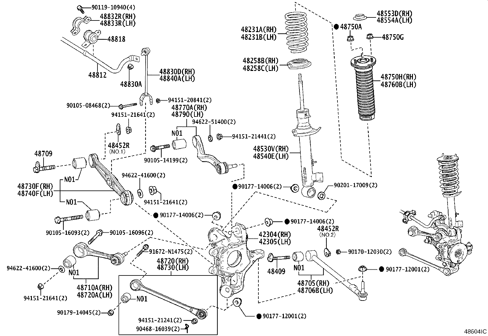 Exploded illustration 48604IC