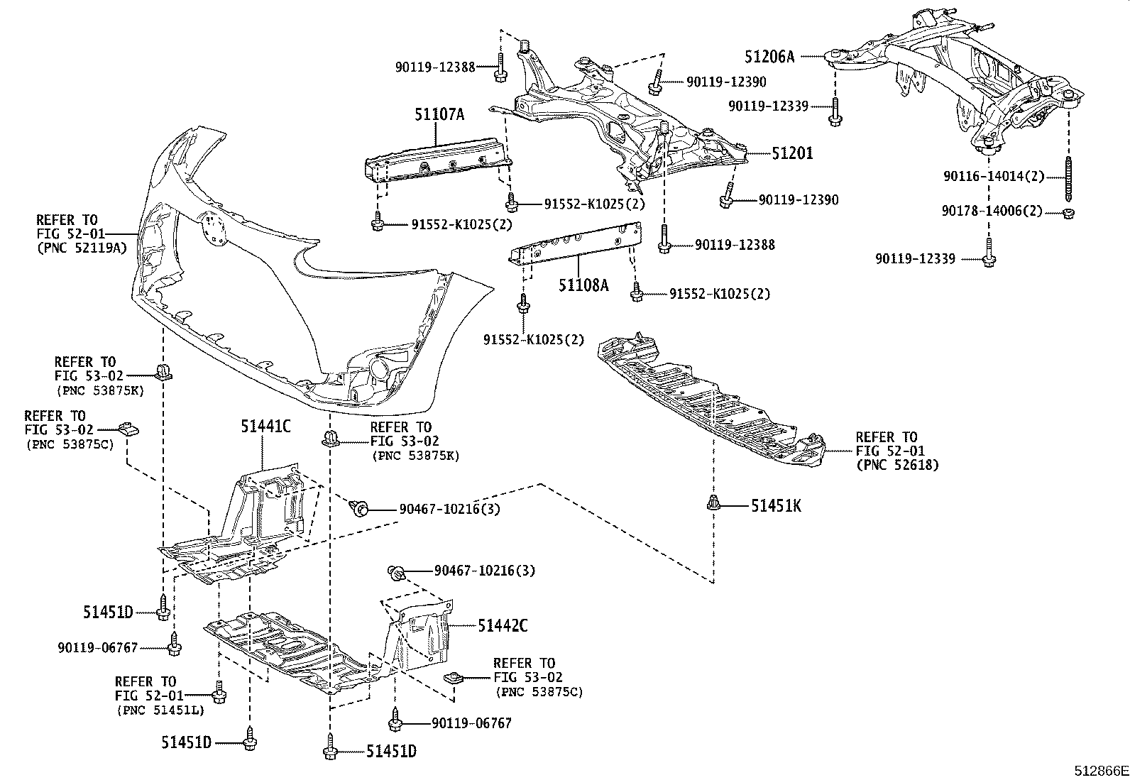 Exploded illustration 512866E
