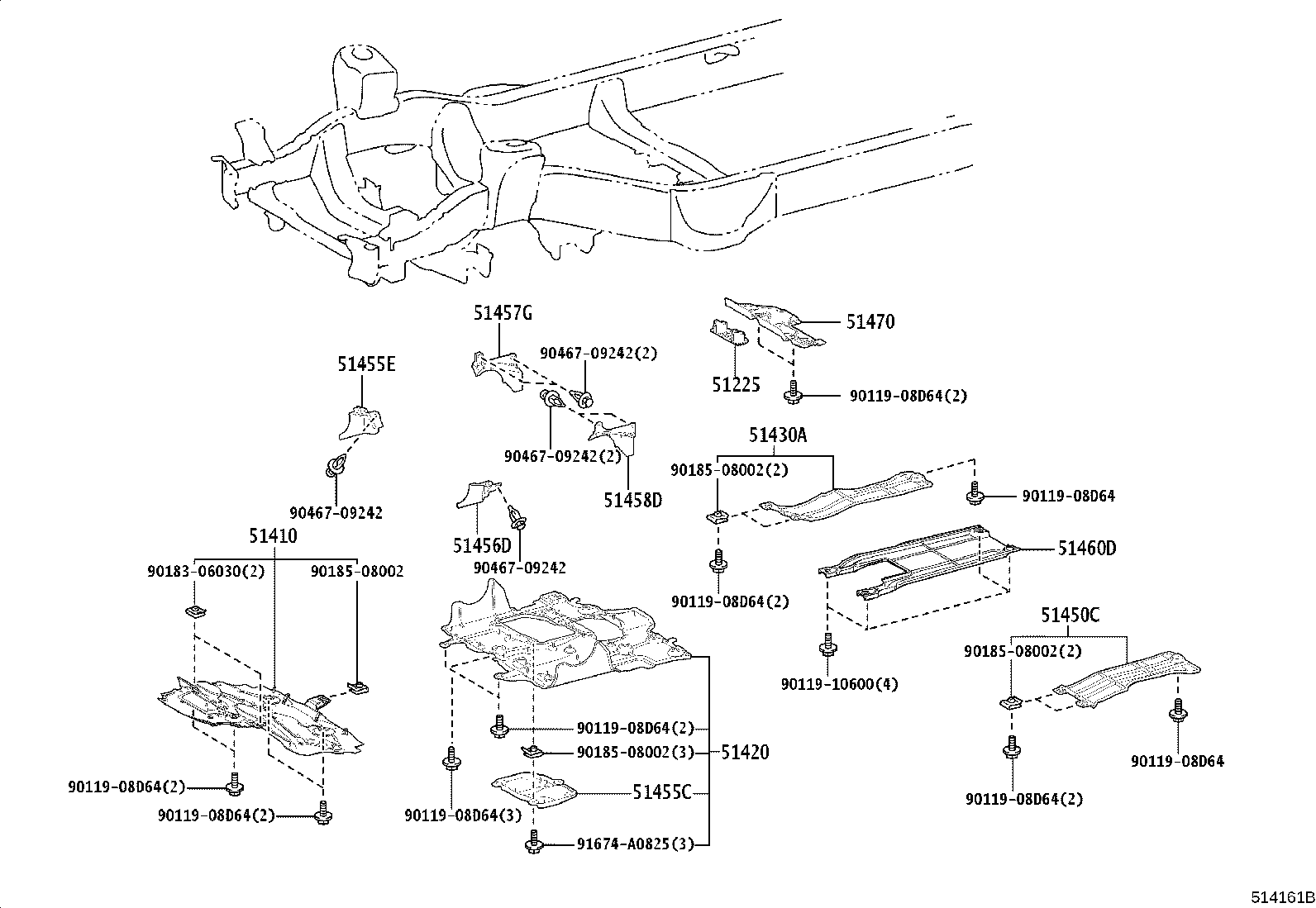 Exploded illustration 514161B