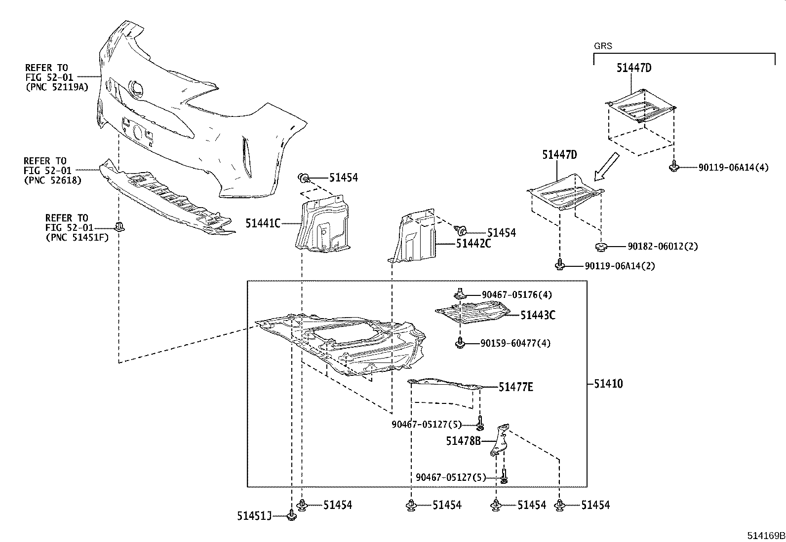 Exploded illustration 514169B