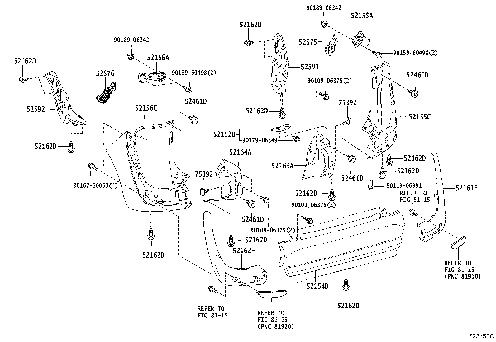 Exploded illustration 523153C