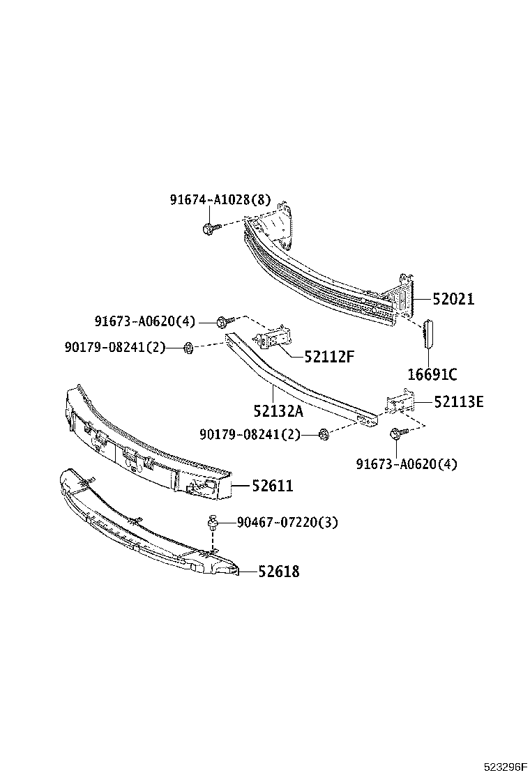 Exploded illustration 523296F
