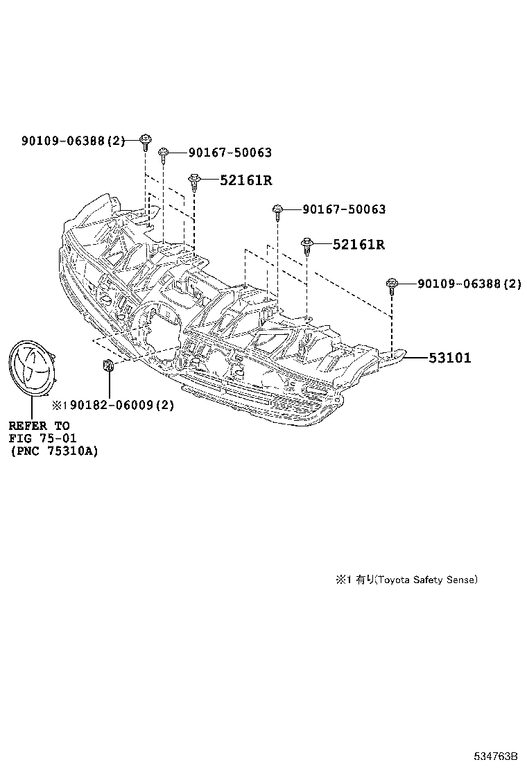Exploded illustration 534763B