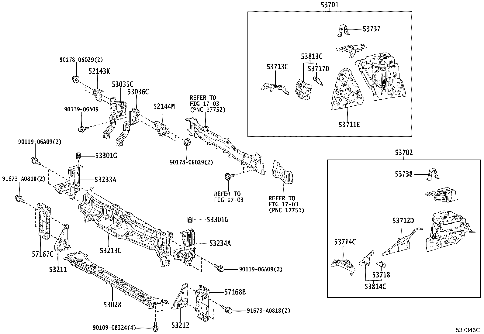 Exploded illustration 537345C