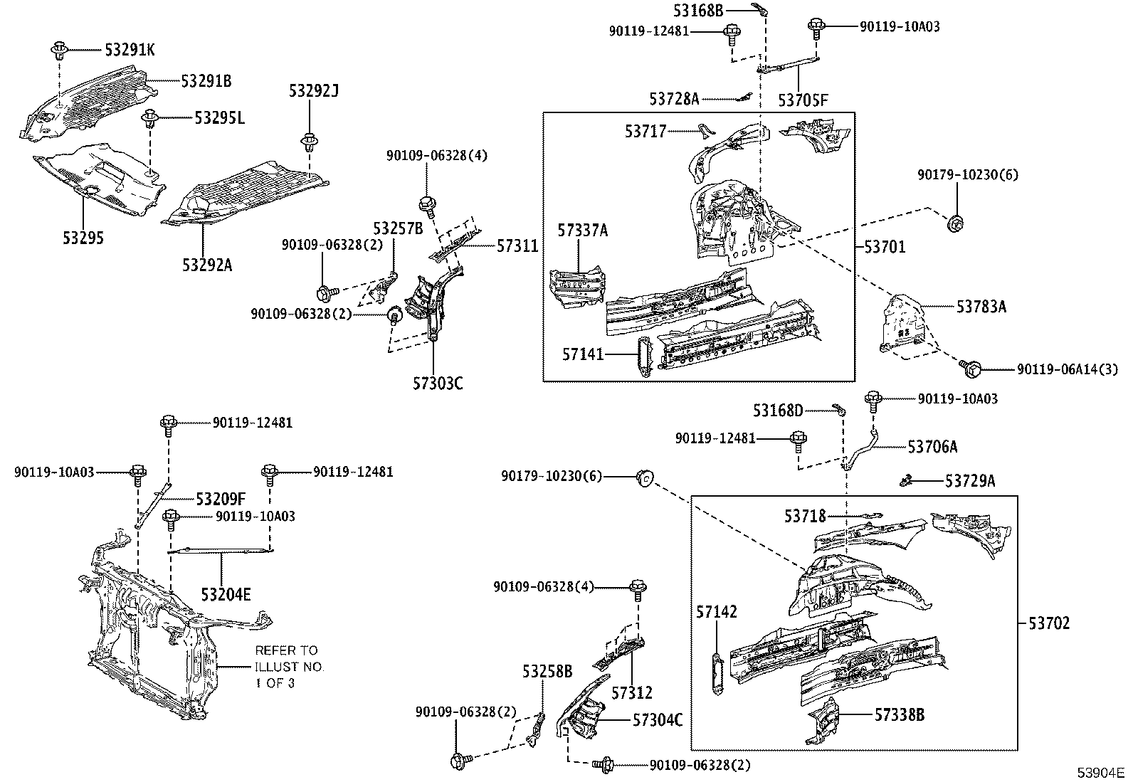 Exploded illustration 53904E