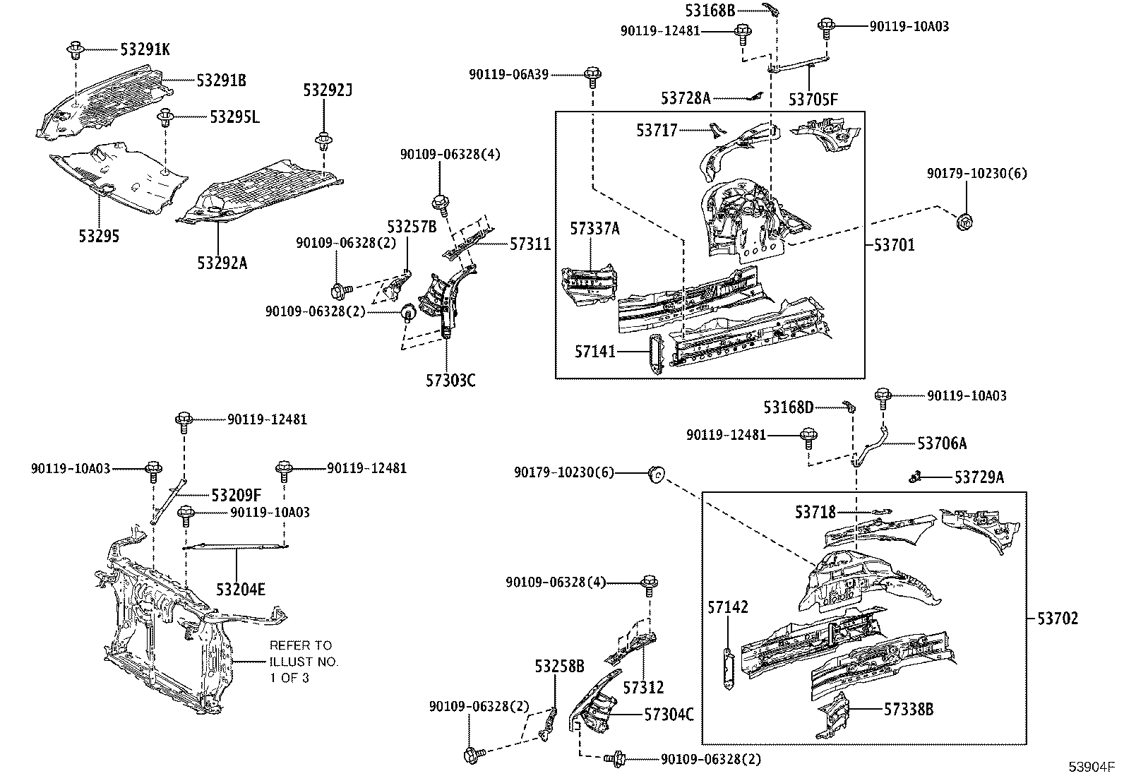 Exploded illustration 53904F