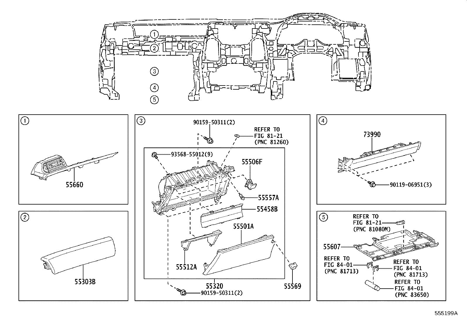 Exploded illustration 555199A