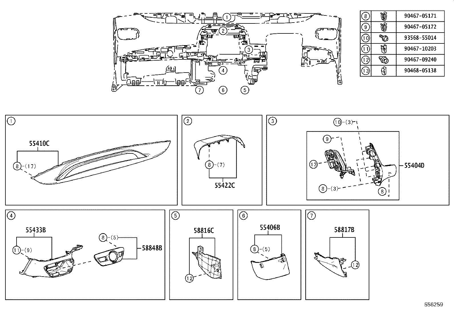 Exploded illustration 556259