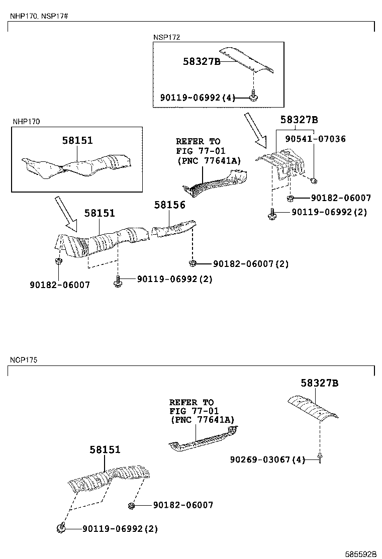 Exploded illustration 585592B