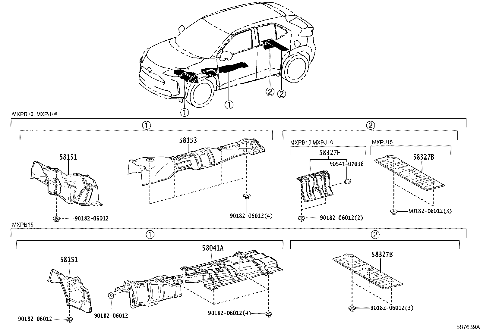 Exploded illustration 587659A