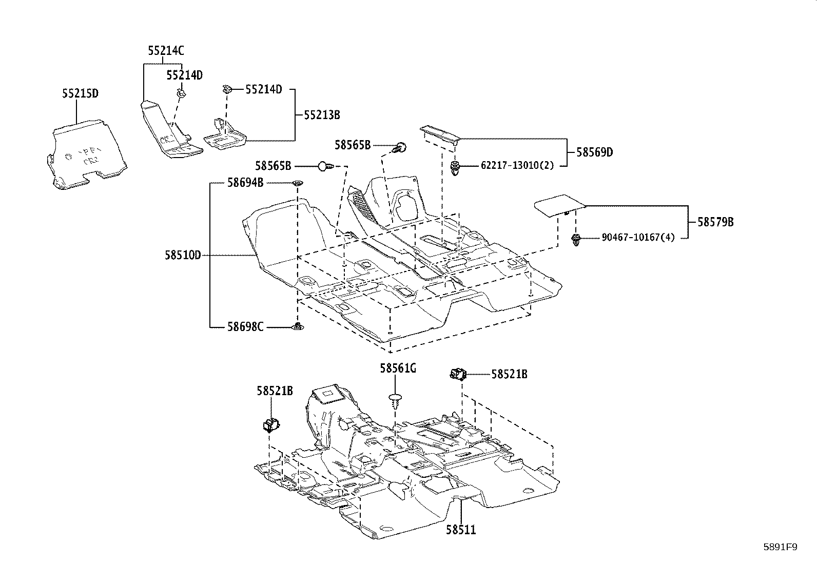 Exploded illustration 5891F9