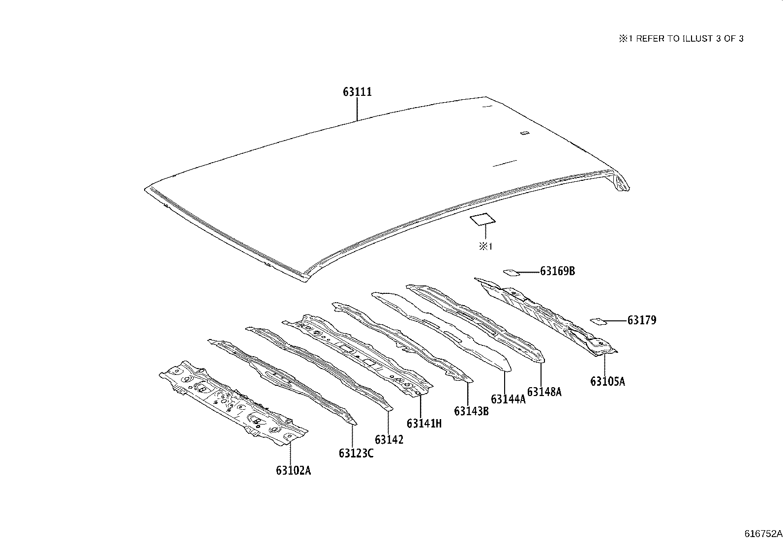 Exploded illustration 616752A