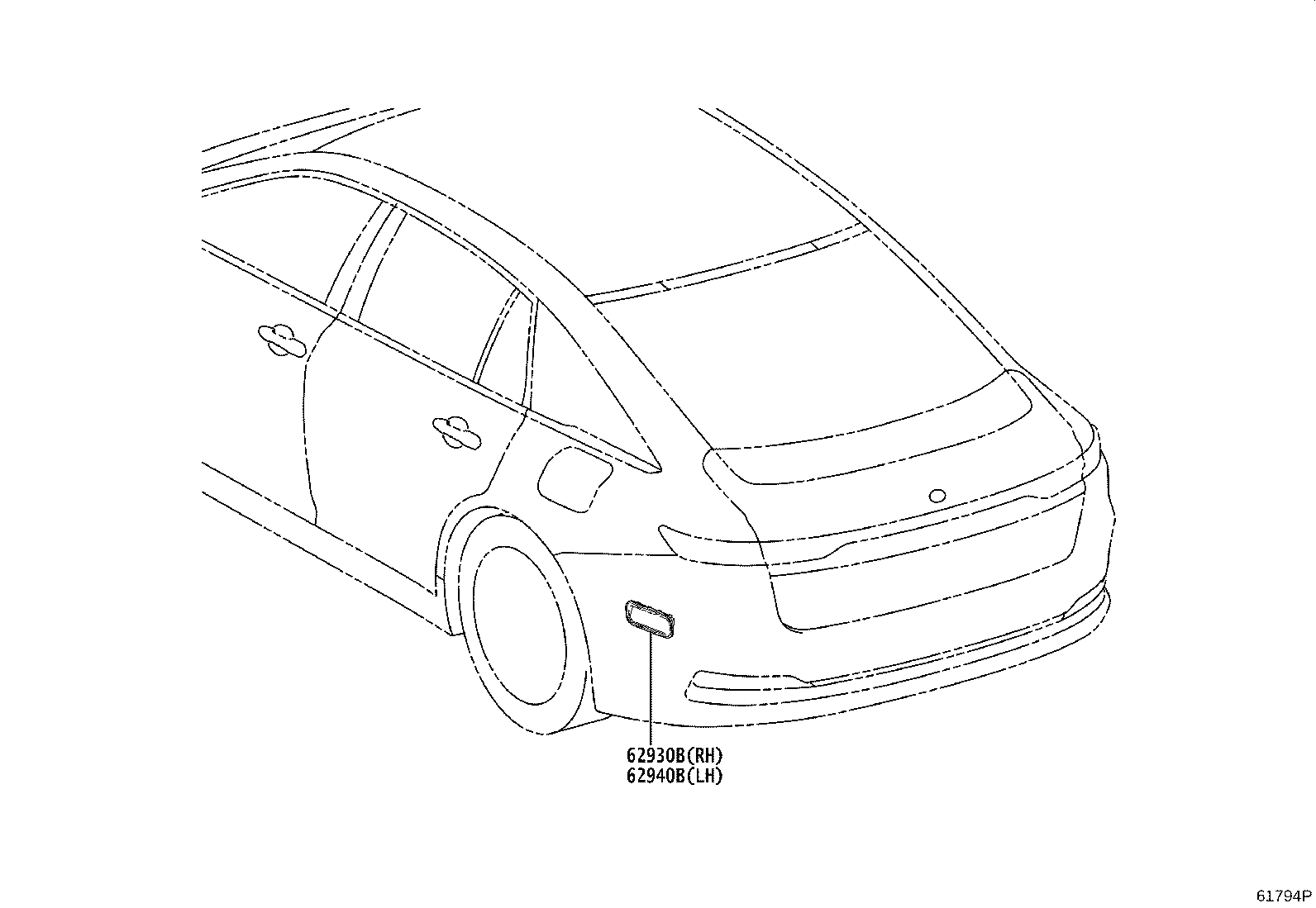 Exploded illustration 61794P