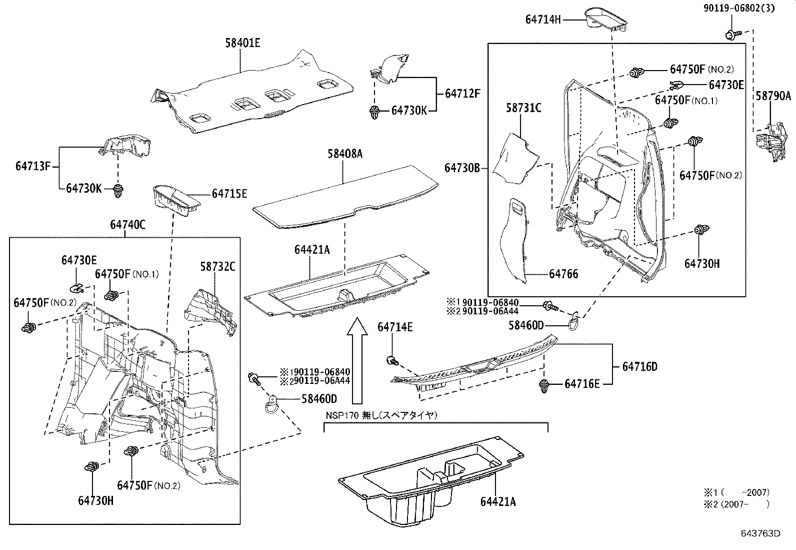 Exploded illustration 643763D