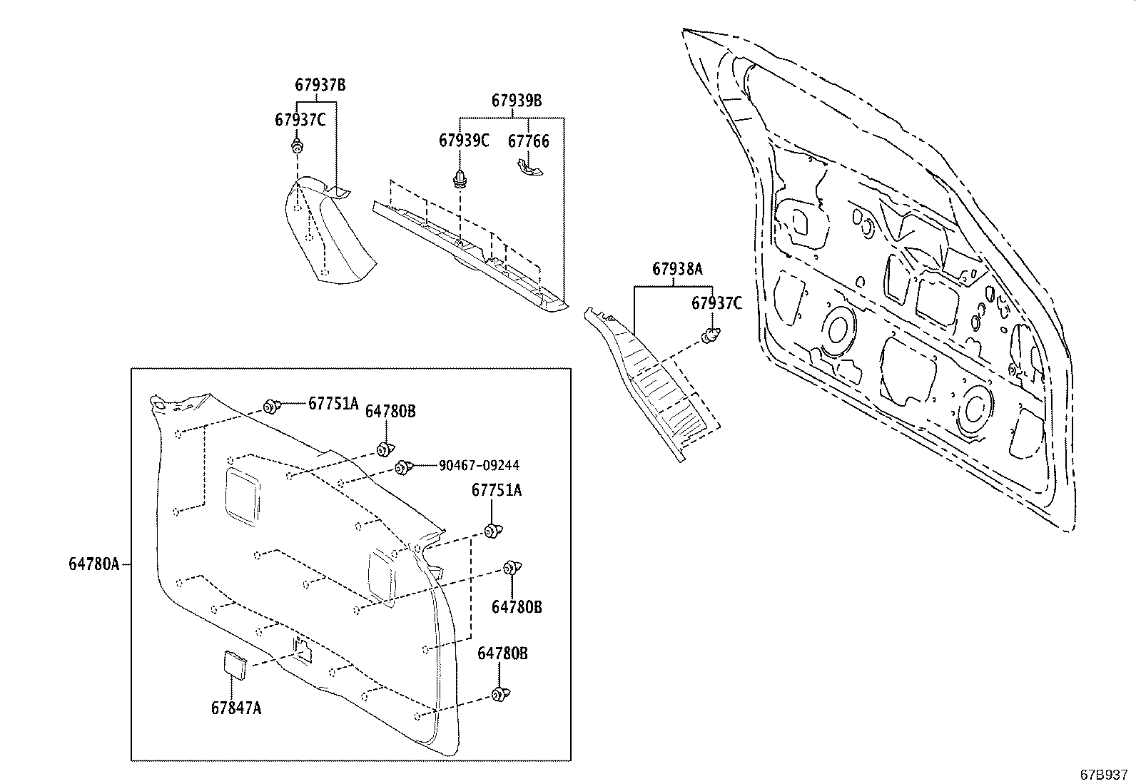 Exploded illustration 67B937