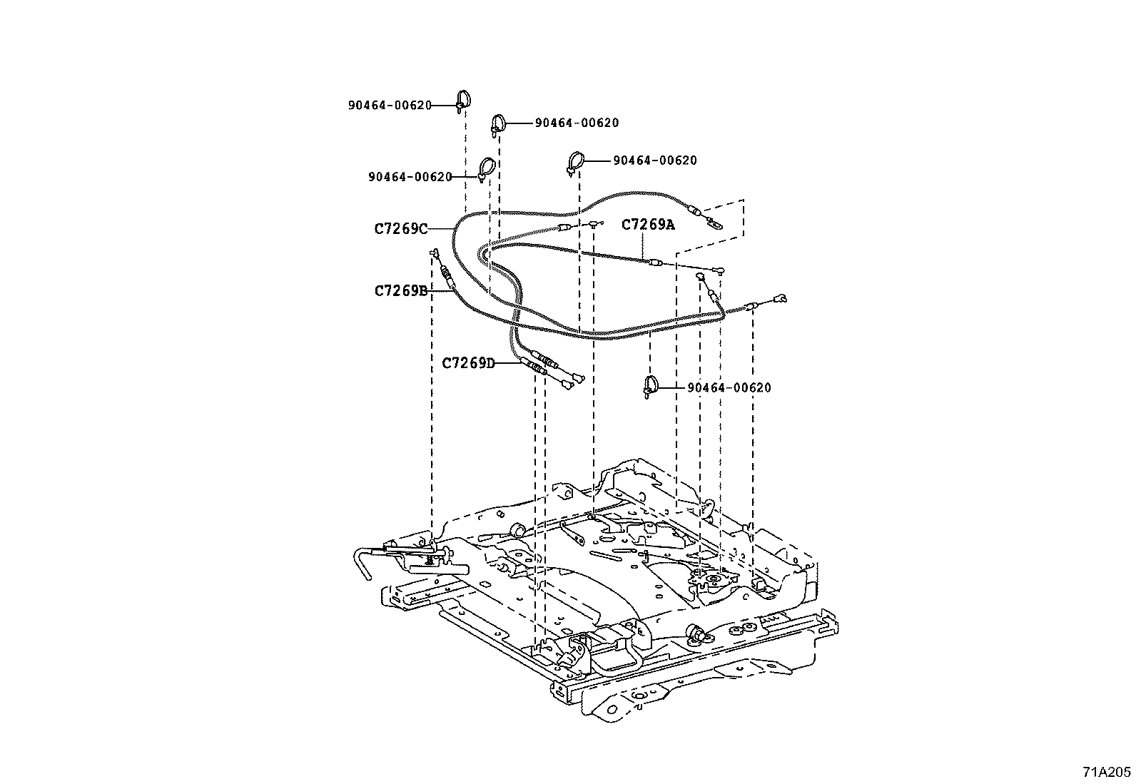 Exploded illustration 71A205