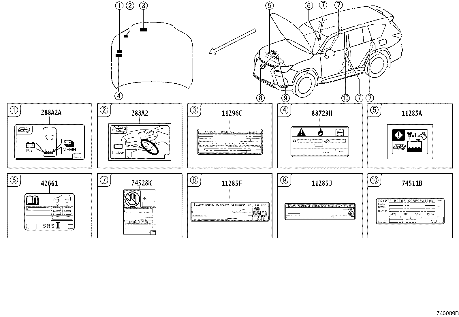 Exploded illustration 746089B