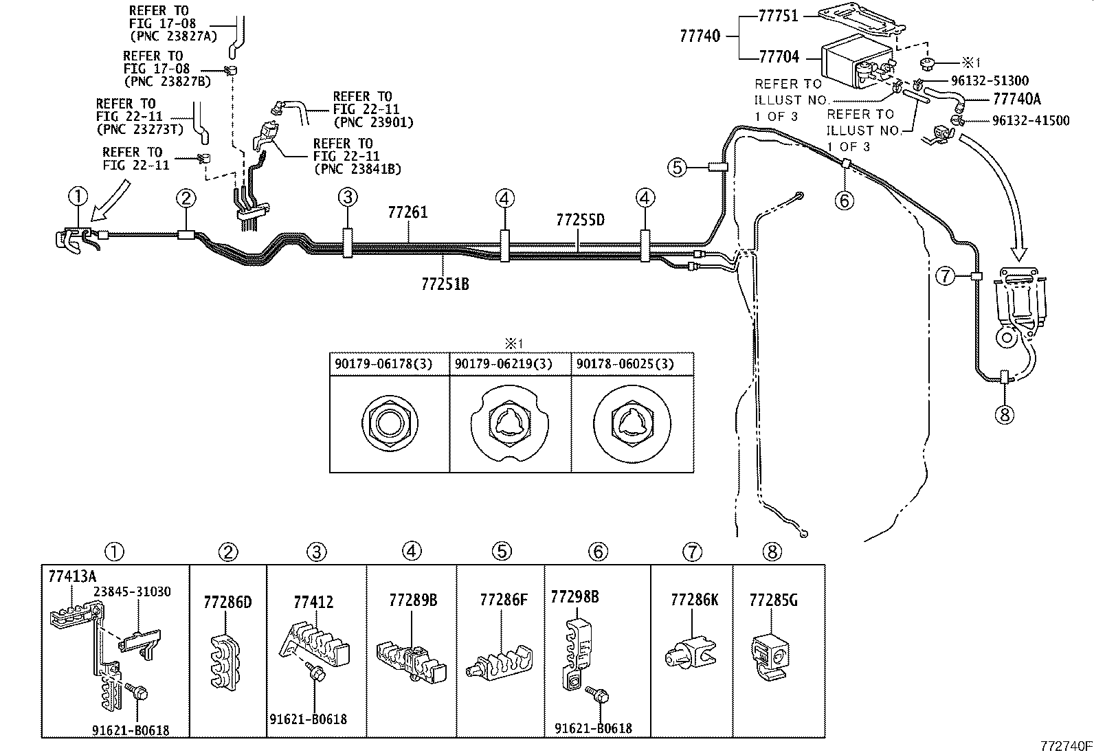 Exploded illustration 772740F