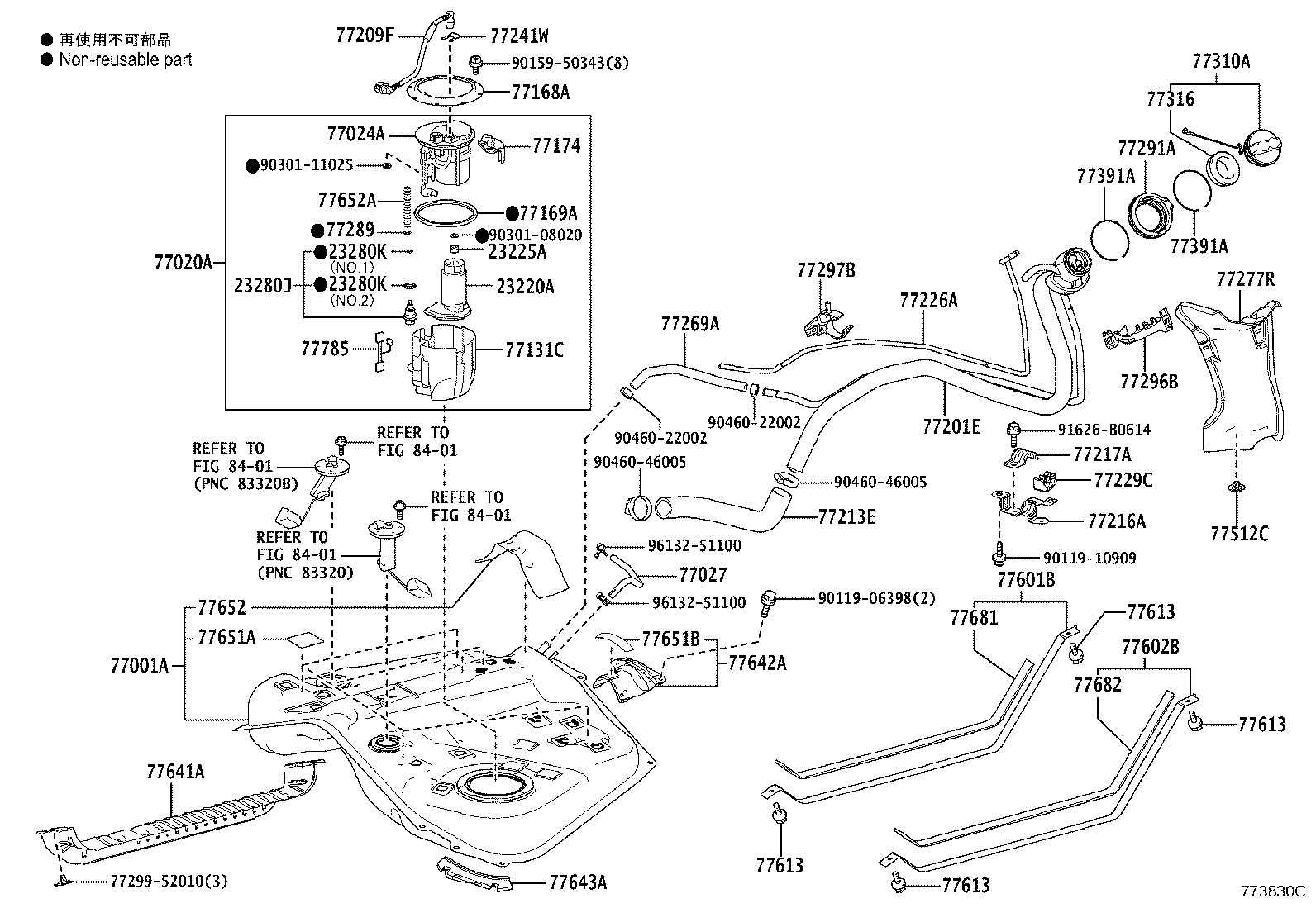 Exploded illustration 773830C