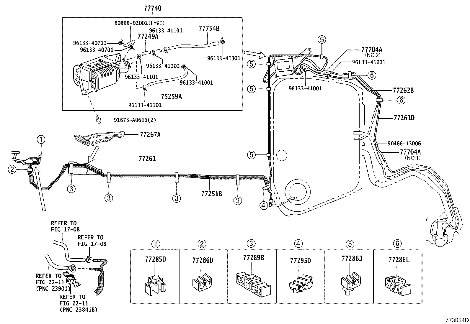 Exploded illustration 773834D