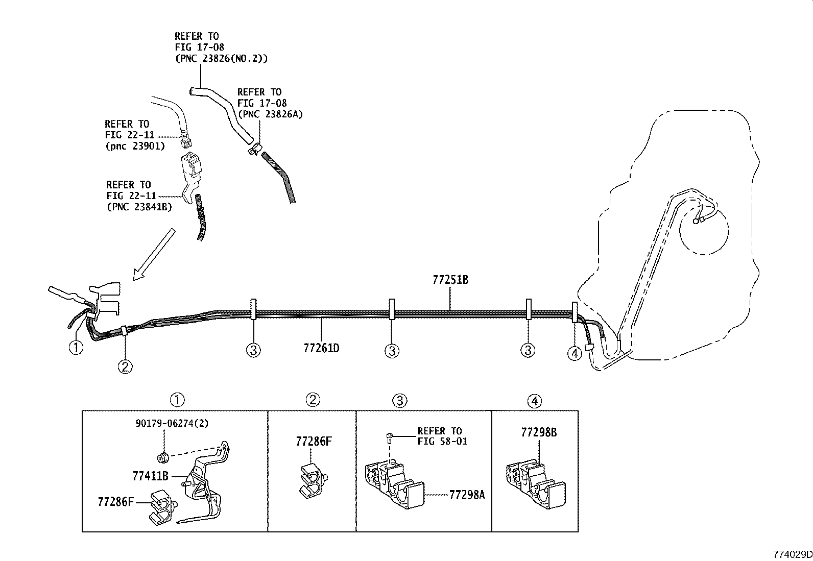 Exploded illustration 774029D