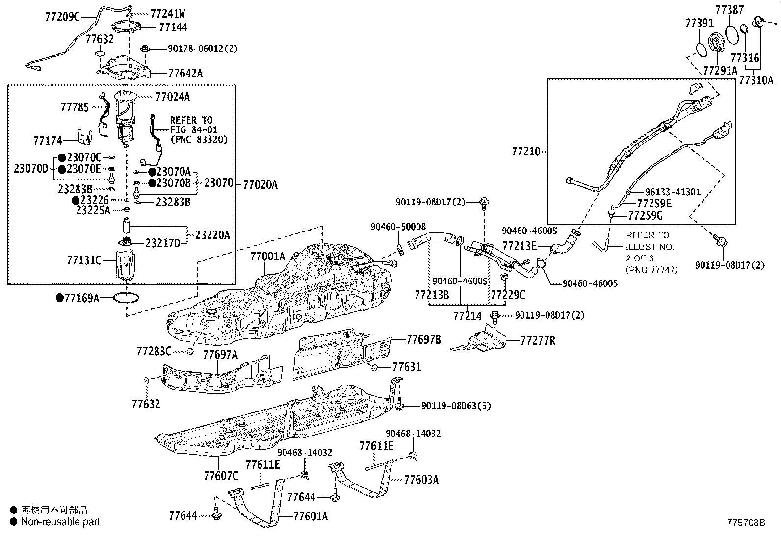 Exploded illustration 775708B
