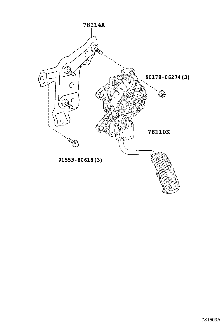 Exploded illustration 781503A