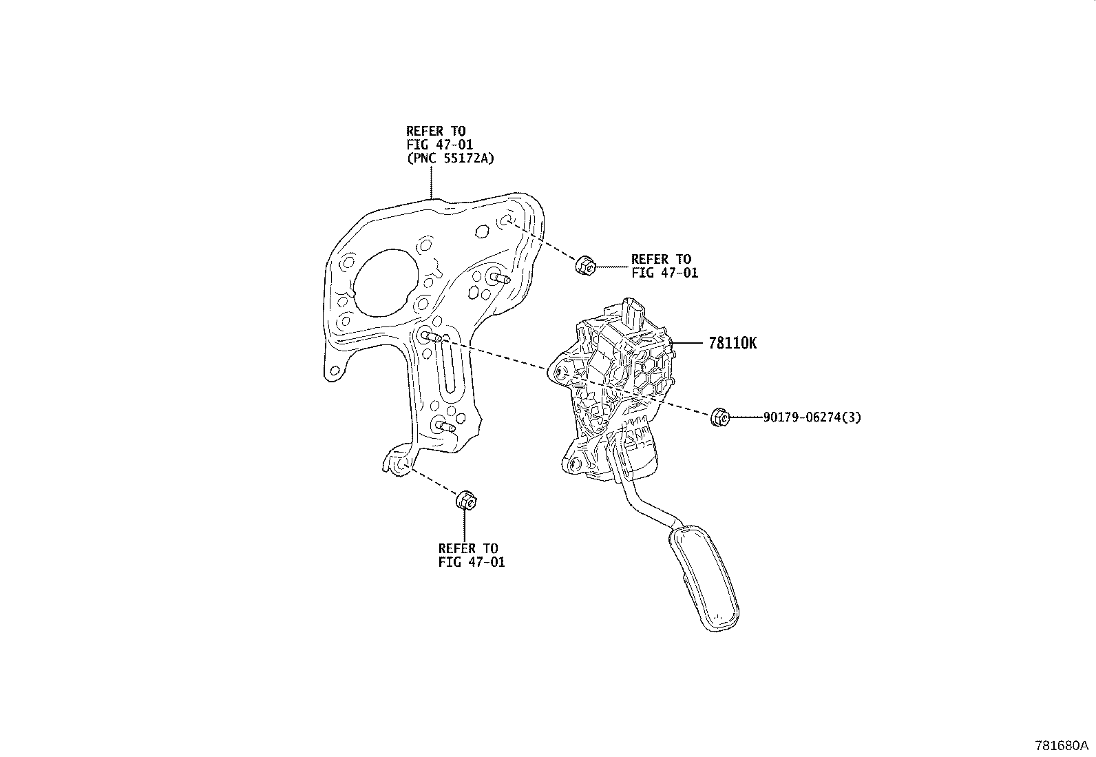 Exploded illustration 781680A