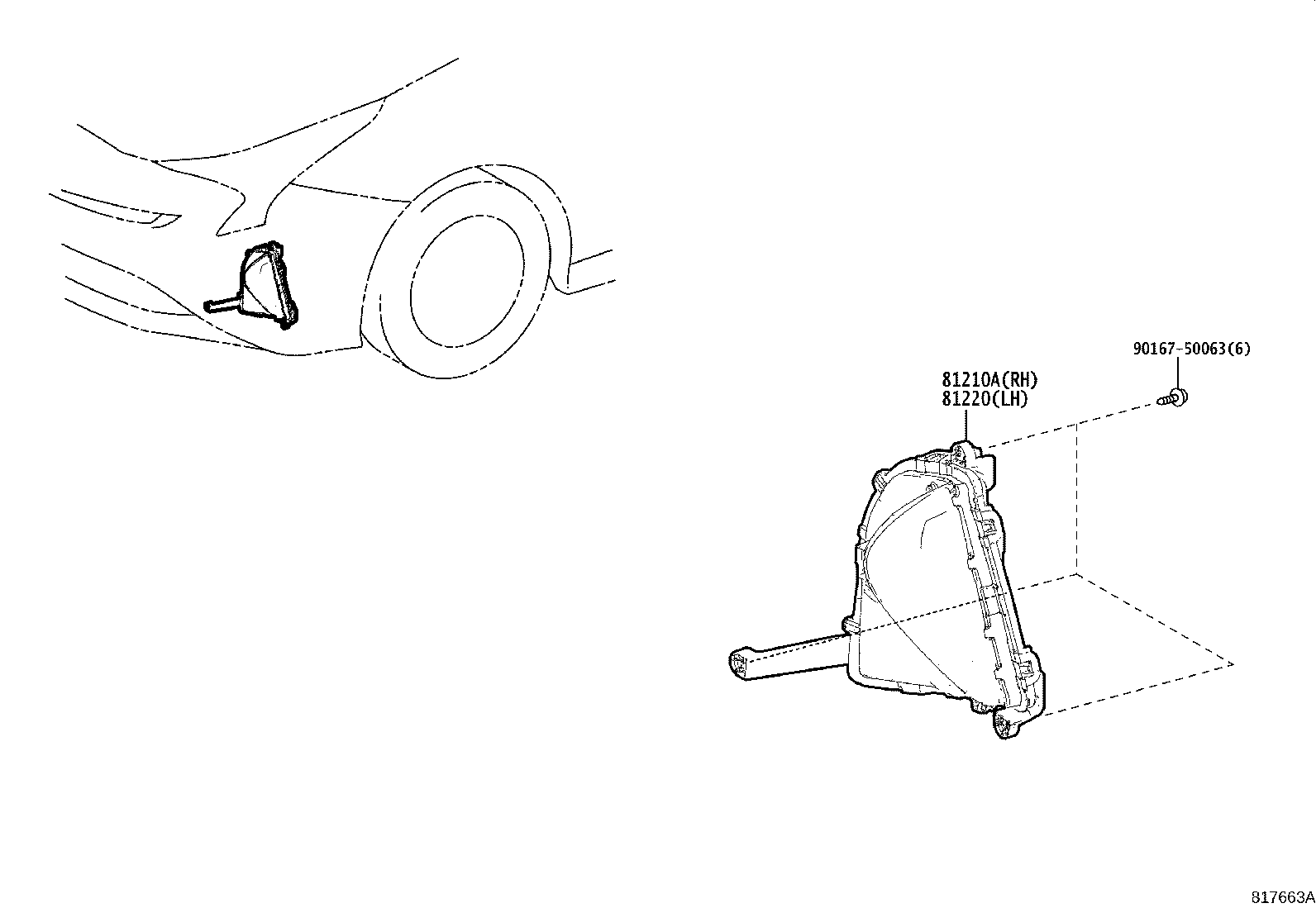 Exploded illustration 817663A