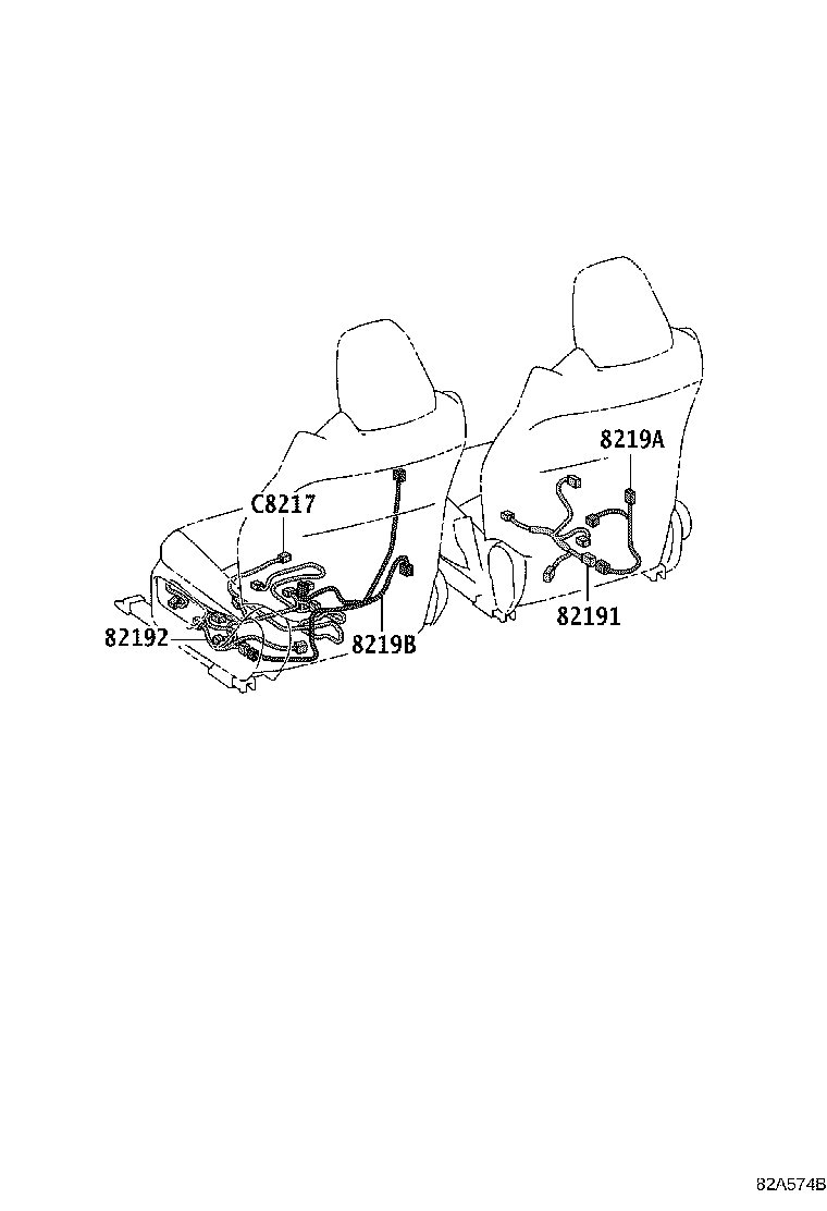 Exploded illustration 82A574B
