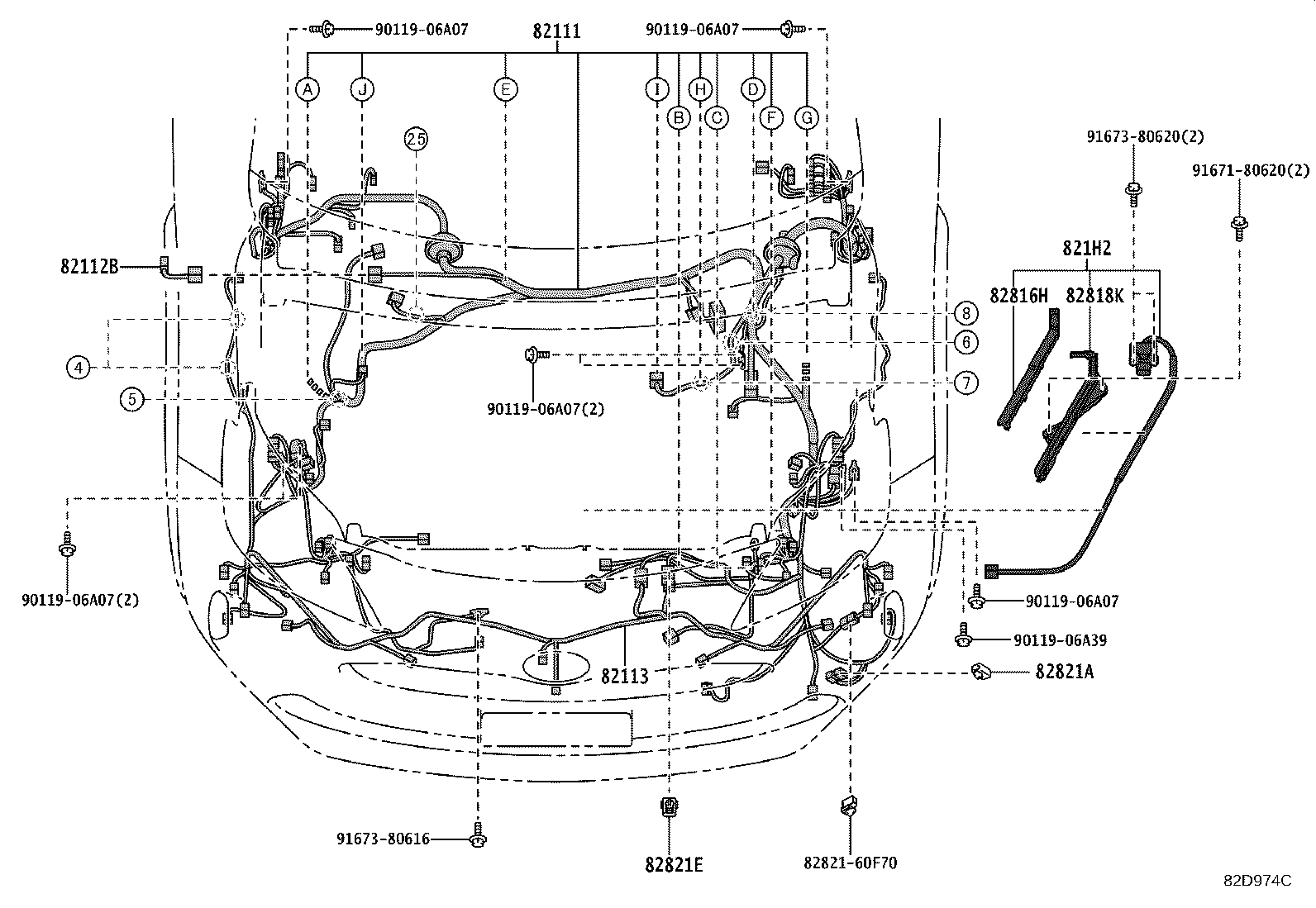 Exploded illustration 82D974C