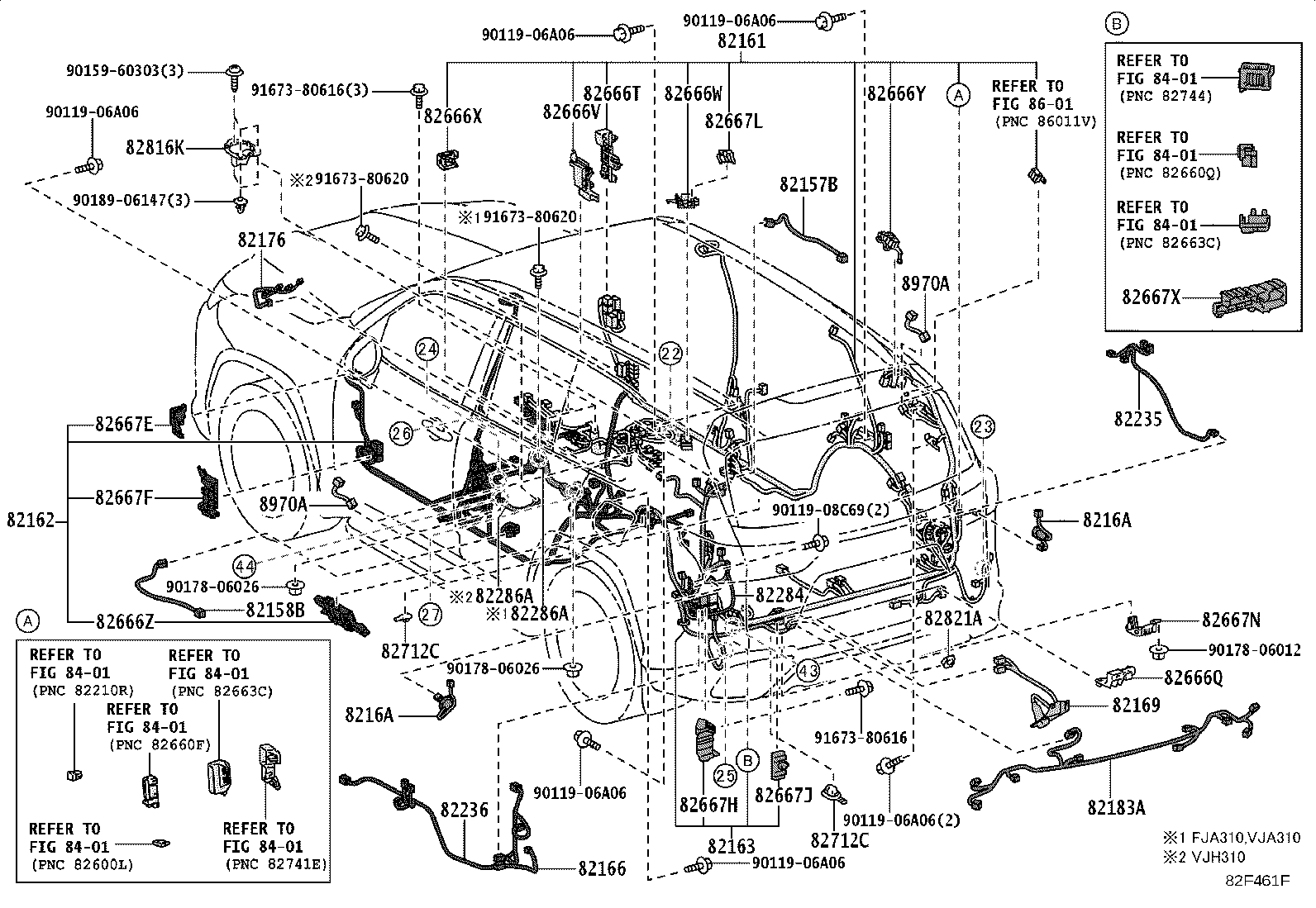 Exploded illustration 82F461F