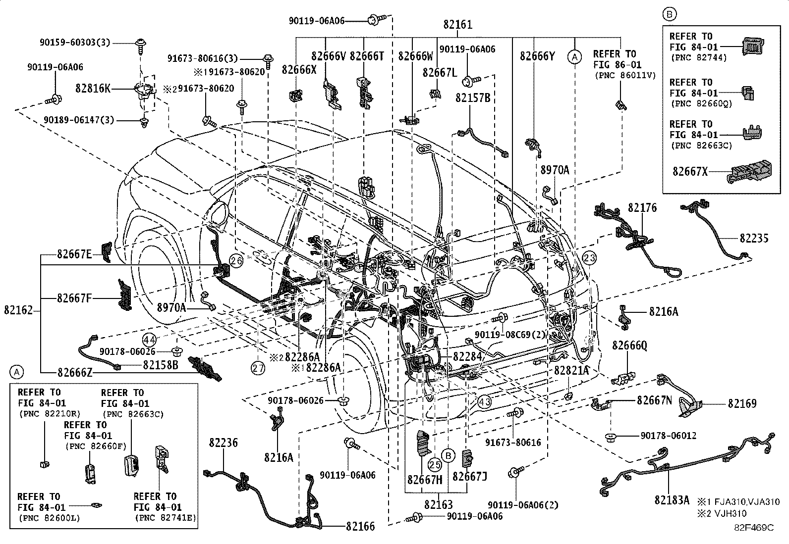 Exploded illustration 82F469C