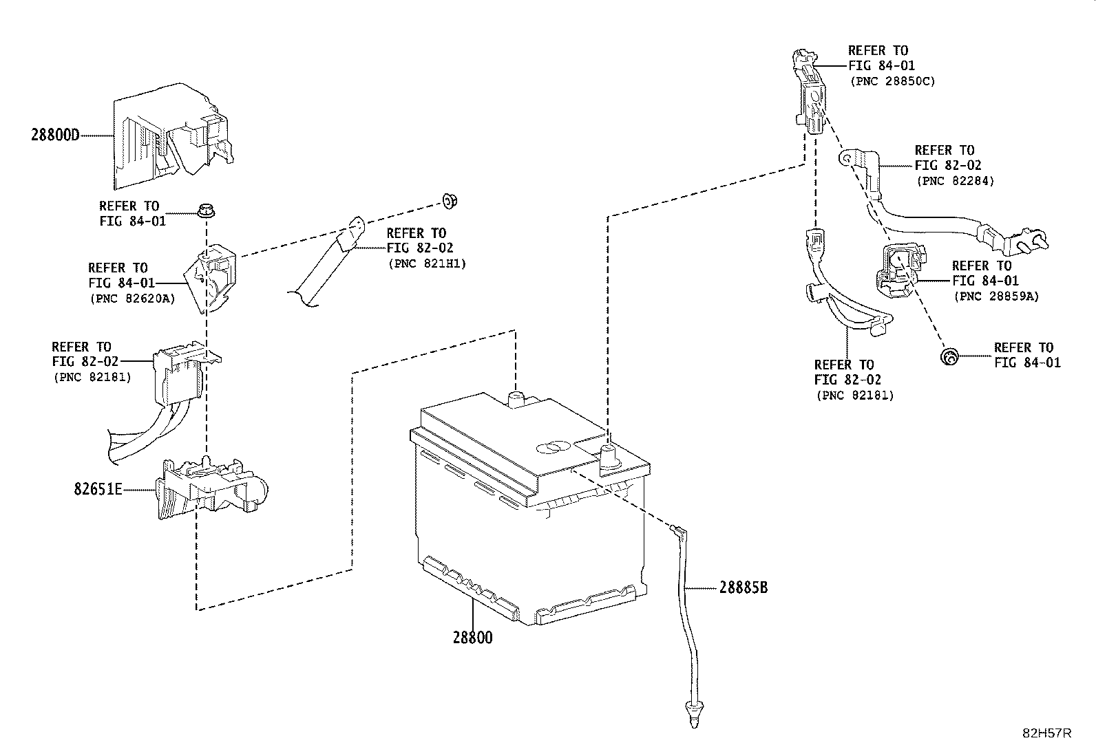 Exploded illustration 82H57R
