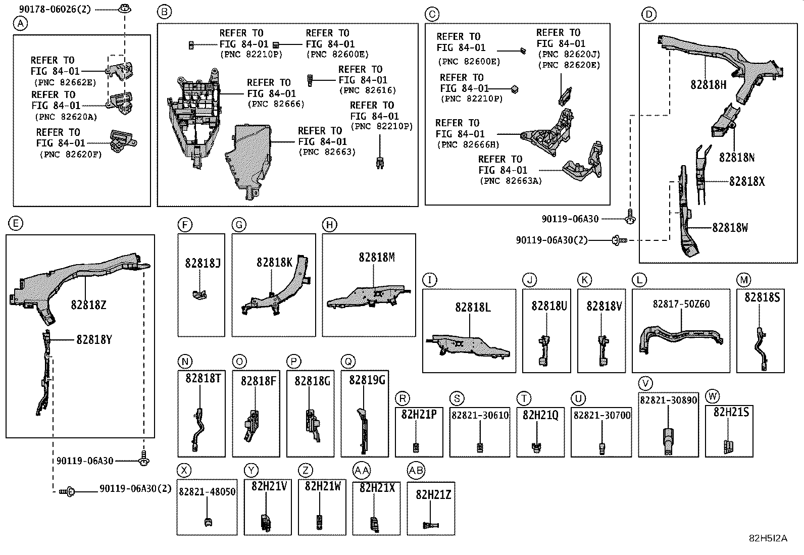 Exploded illustration 82H5I2A