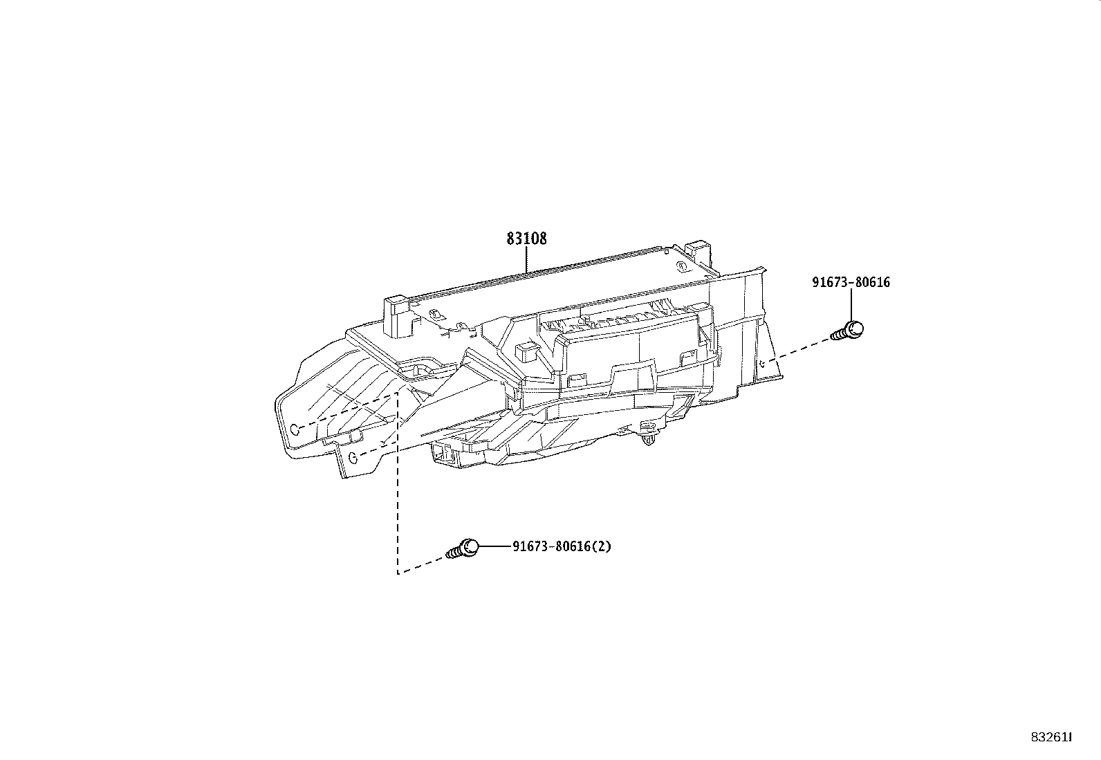 Exploded illustration 83261I