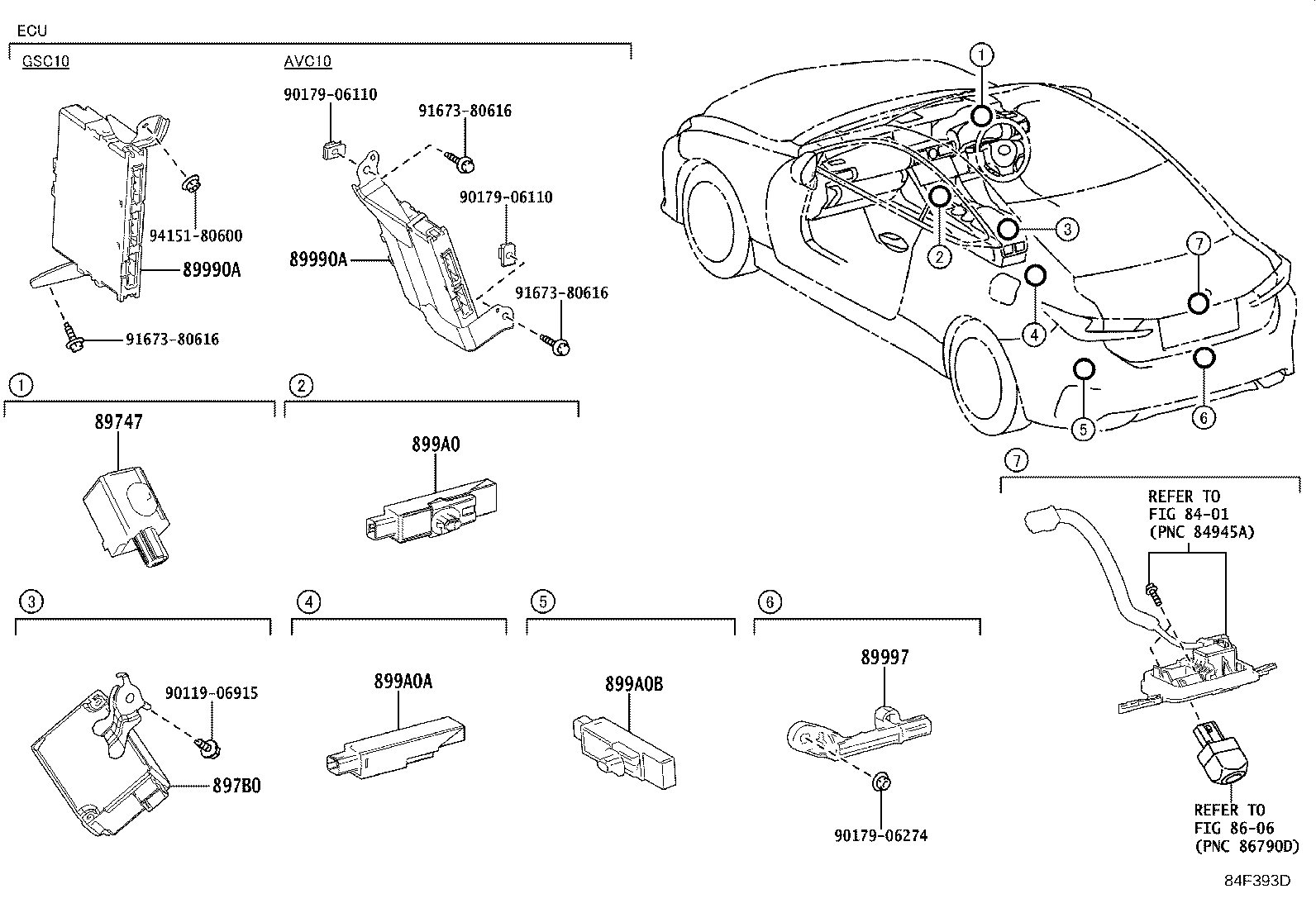 Exploded illustration 84F393D