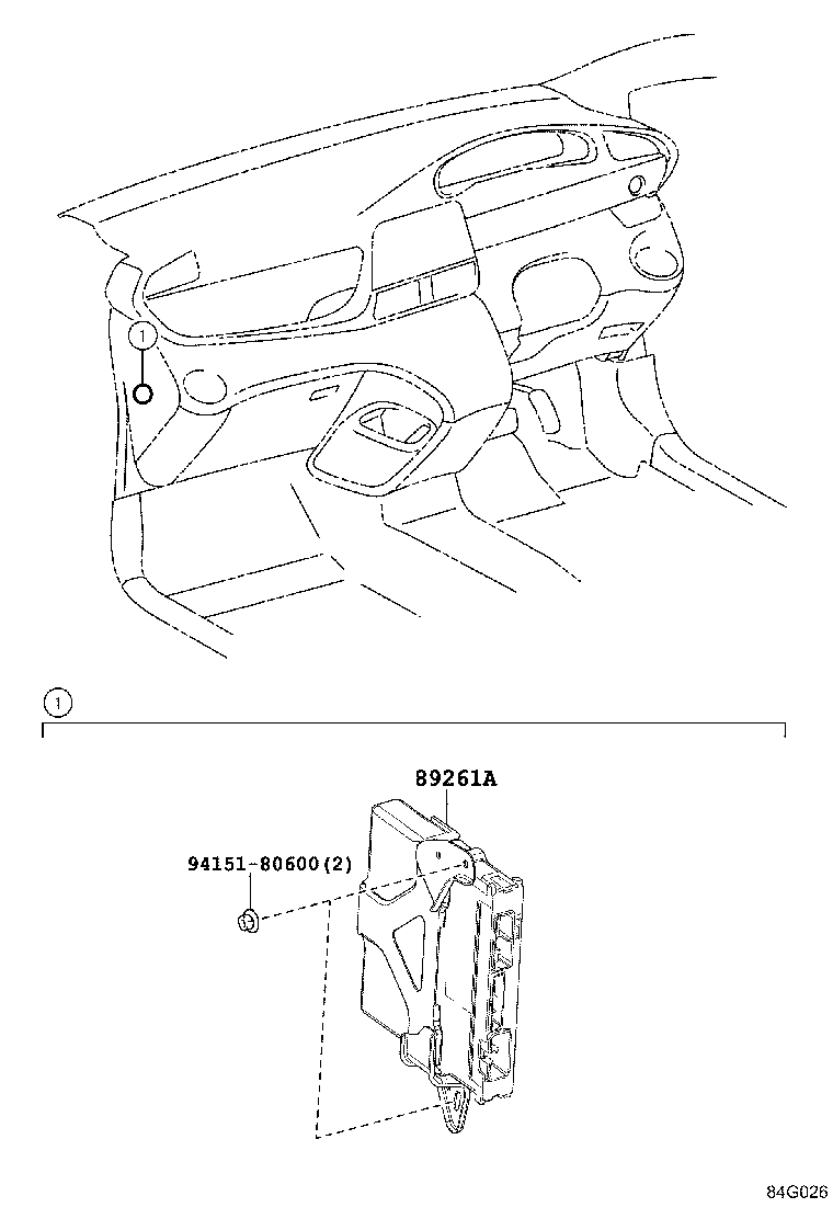 Exploded illustration 84G026