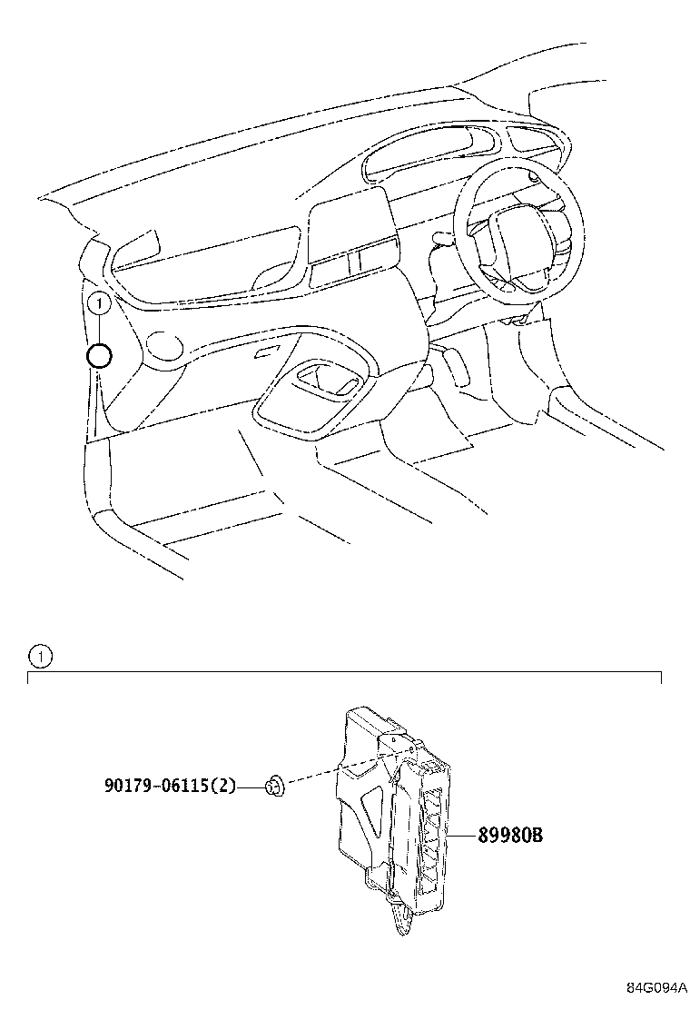 Exploded illustration 84G094A