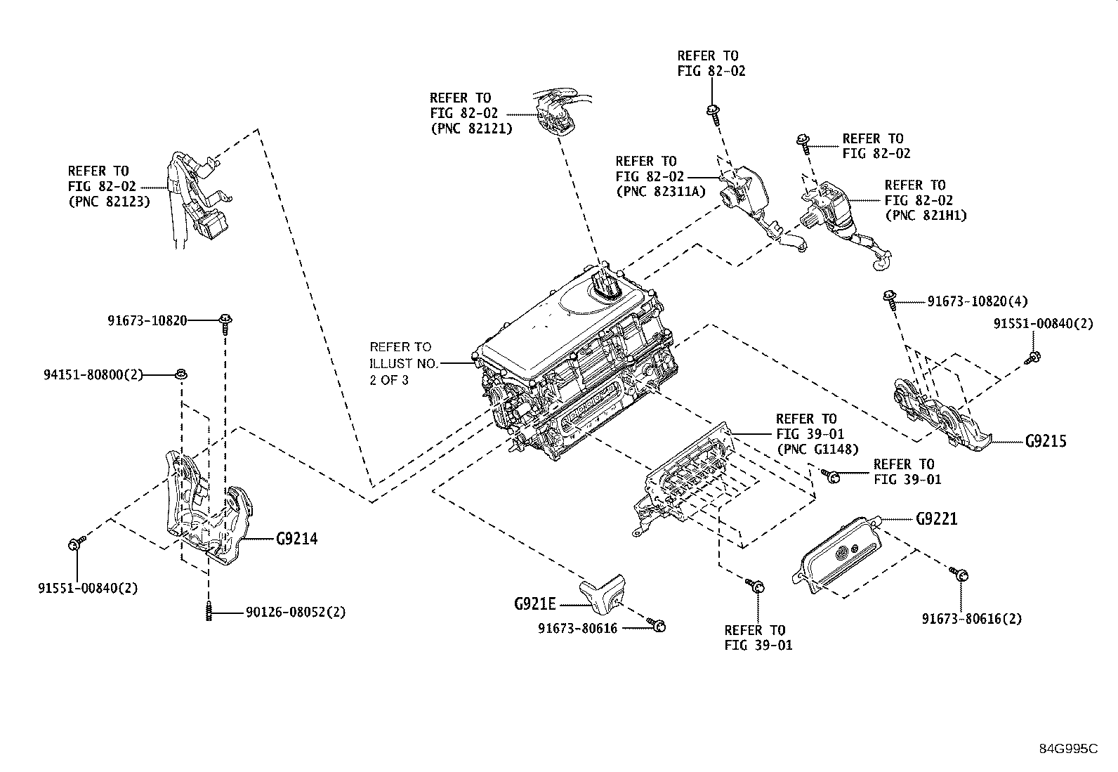 Exploded illustration 84G995C