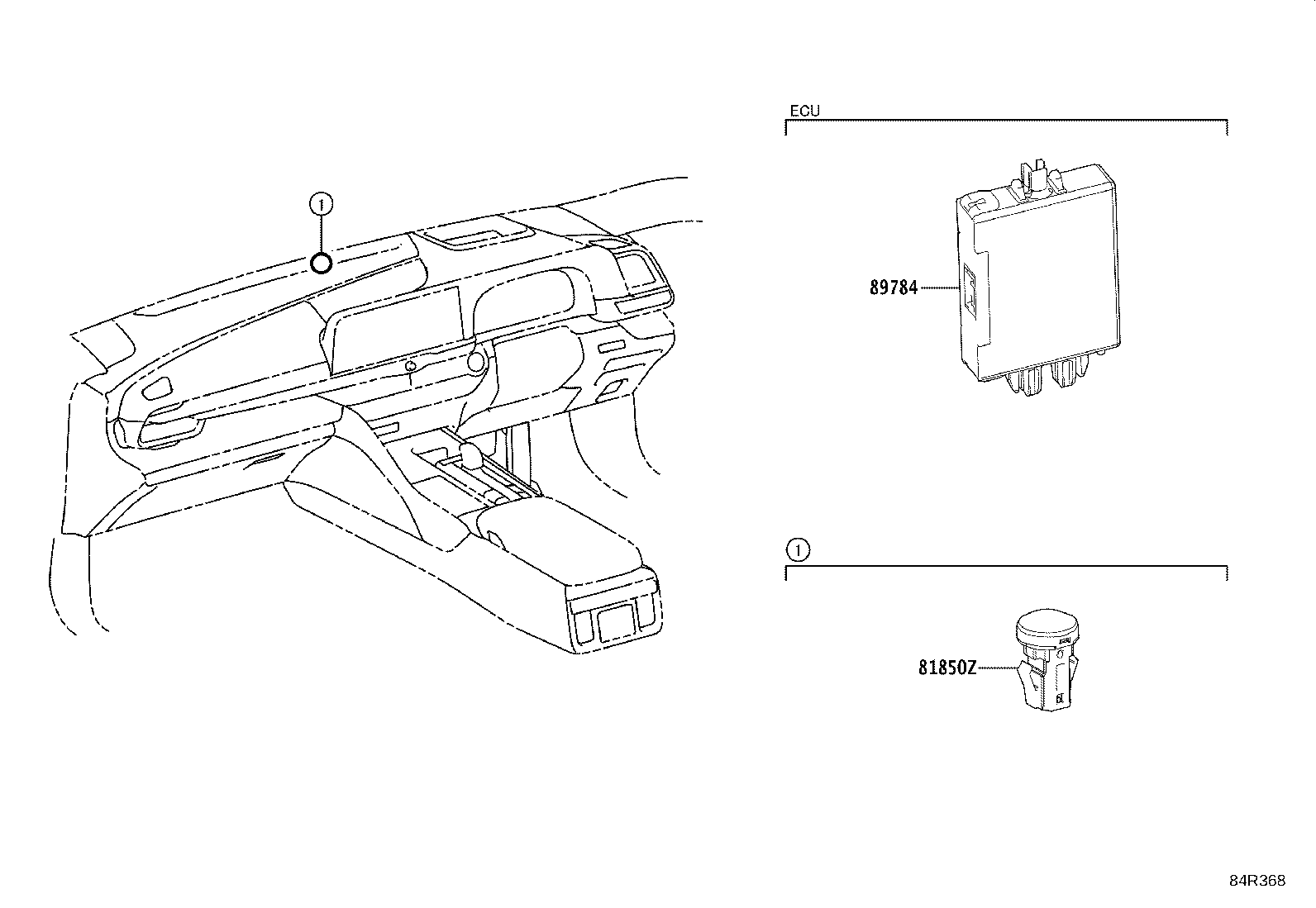Exploded illustration 84R368