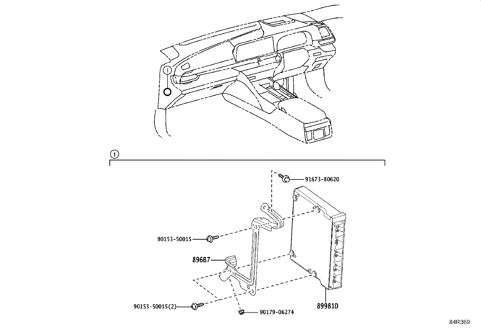 Exploded illustration 84R369