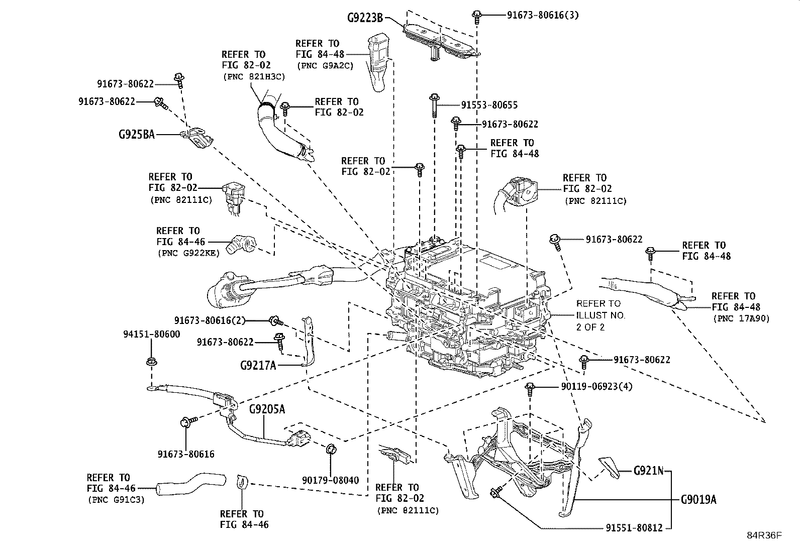 Exploded illustration 84R36F