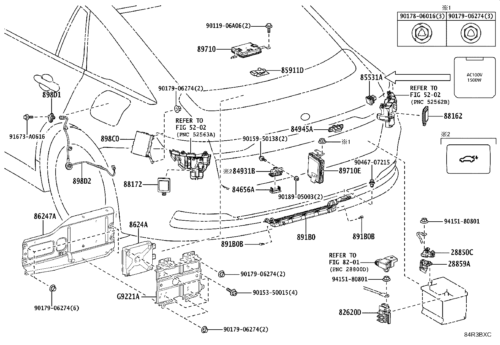 Exploded illustration 84R3BXC