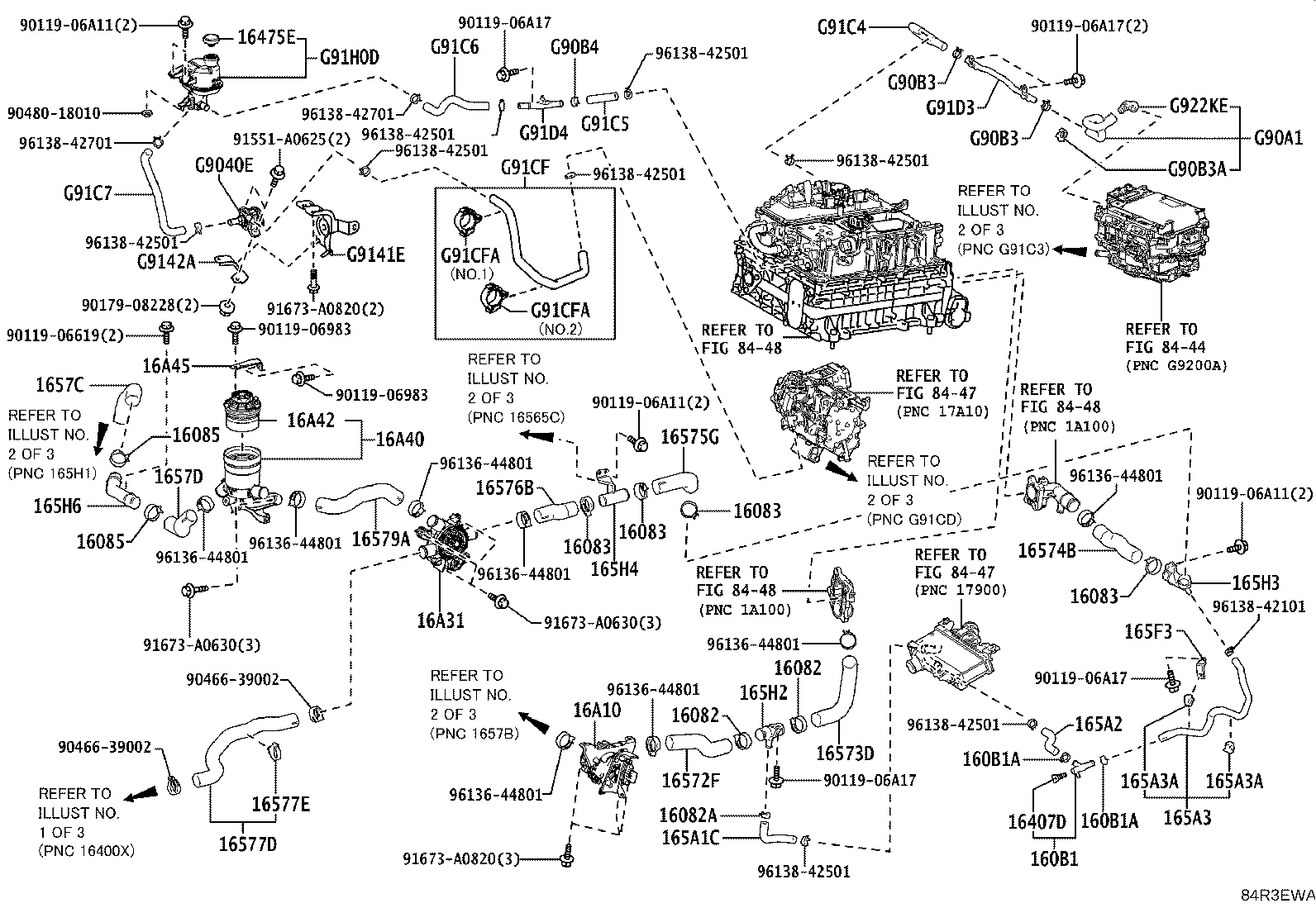 Exploded illustration 84R3EWA