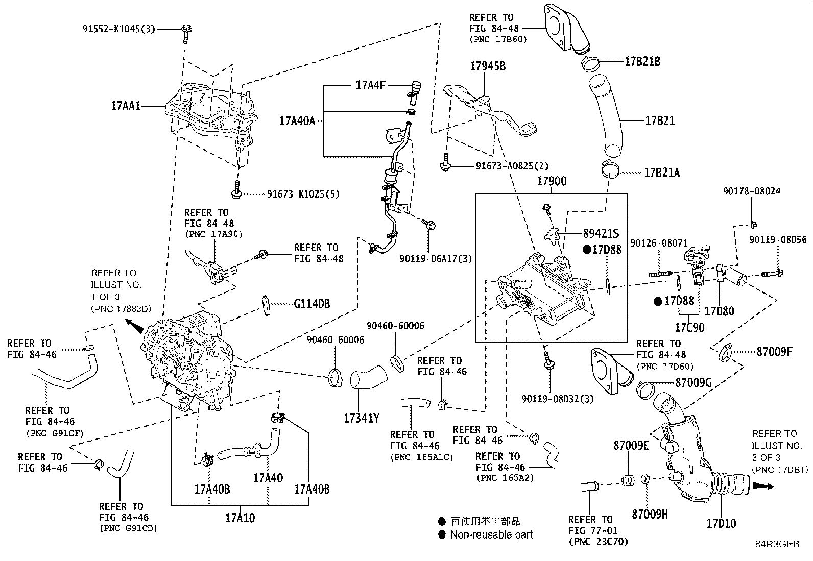 Exploded illustration 84R3GEB