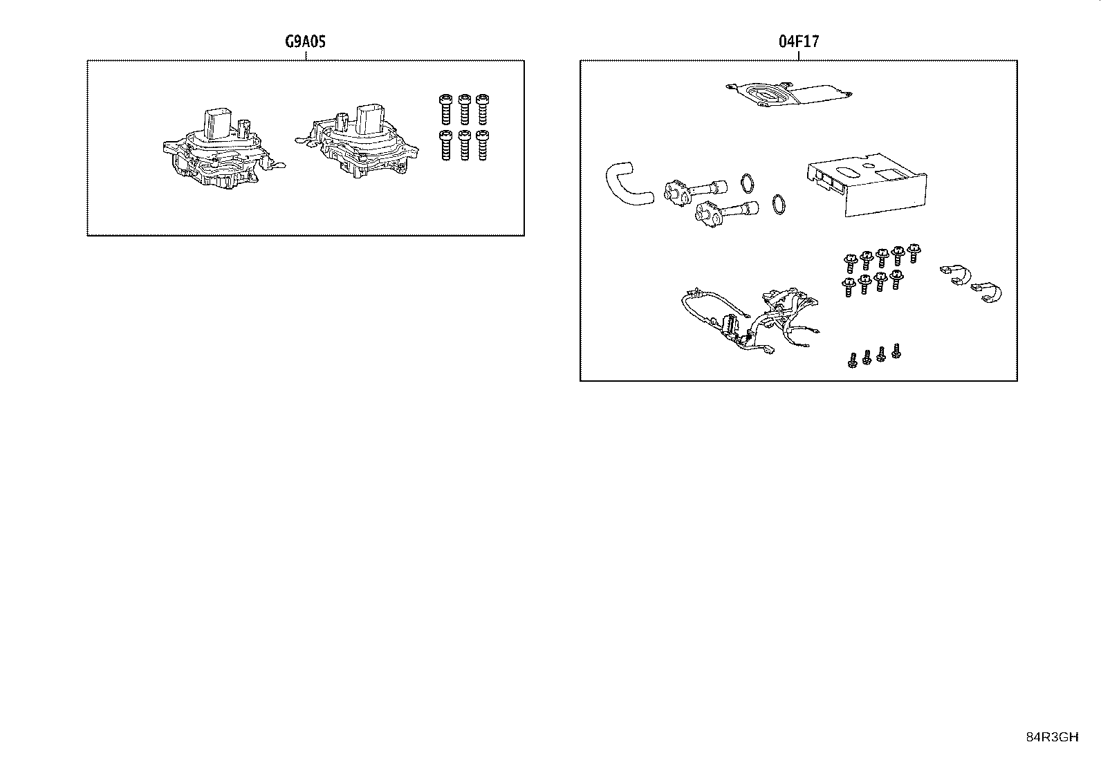 Exploded illustration 84R3GH
