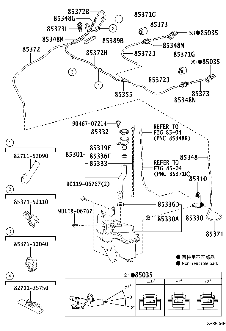 Exploded illustration 853506E